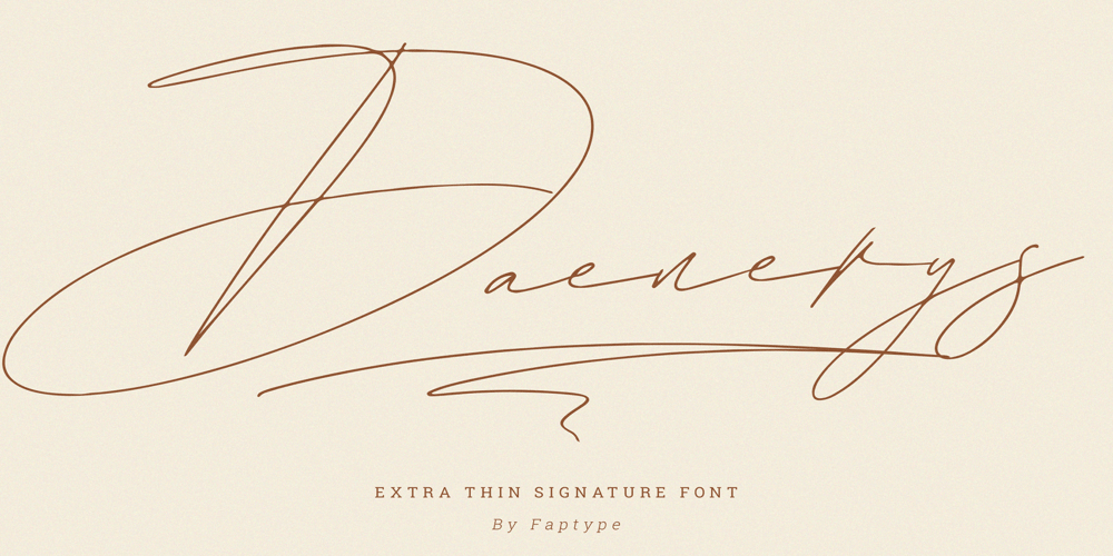 Daenerys Signature font