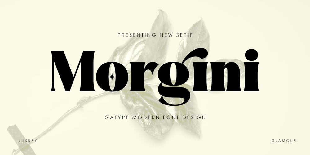 Morgini font