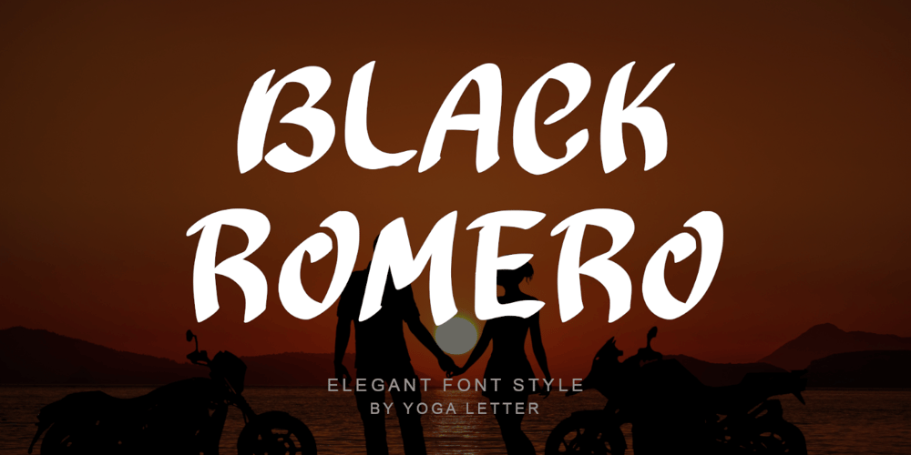 Black Romero font
