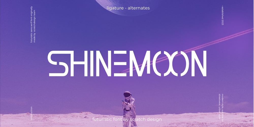 Shinemoon font