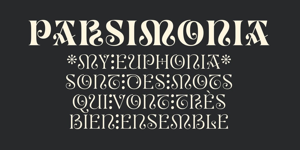 Parsimonia font