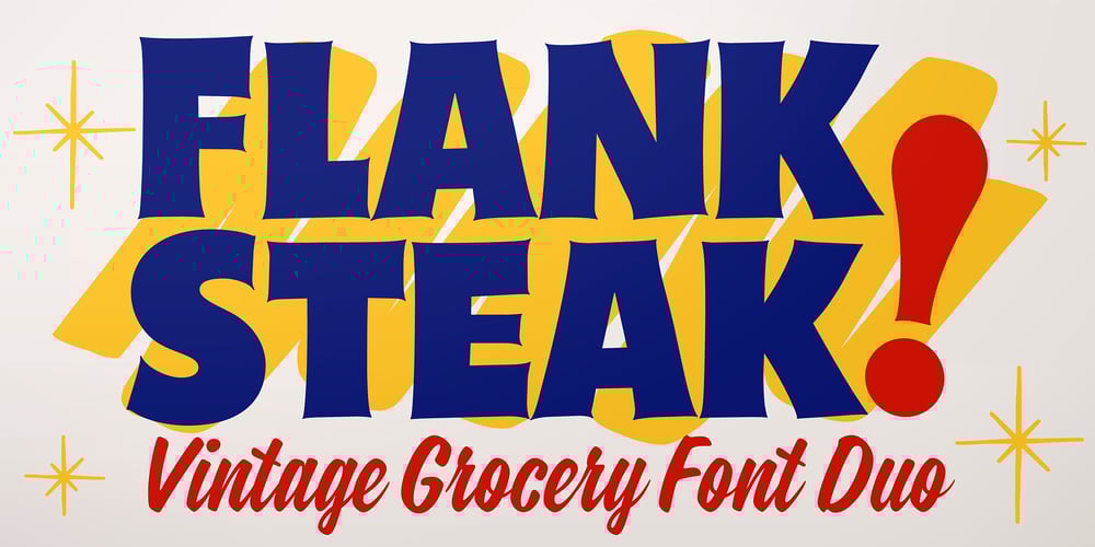 Flank Steak font