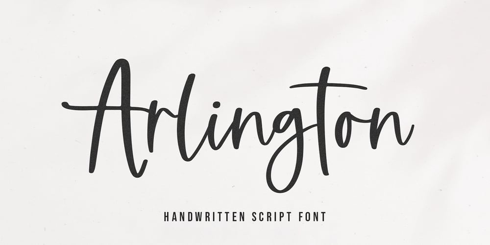 Arlington Script font