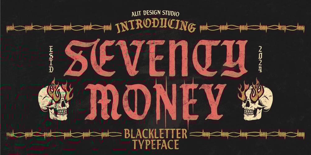 Seventy Money font