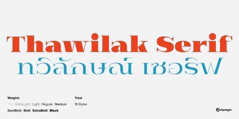 Thawilak Serif font