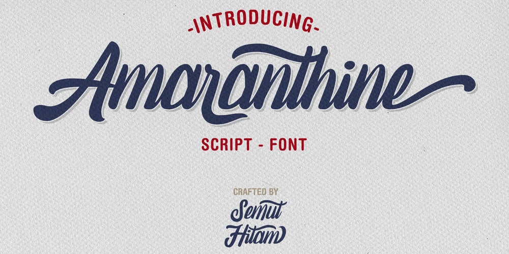 Amaranthine font