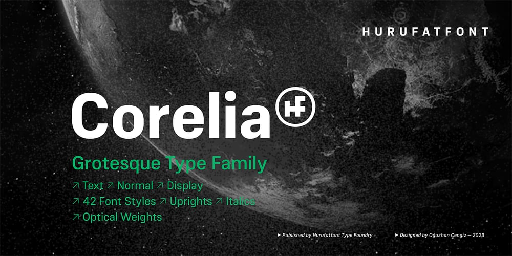 Corelia font