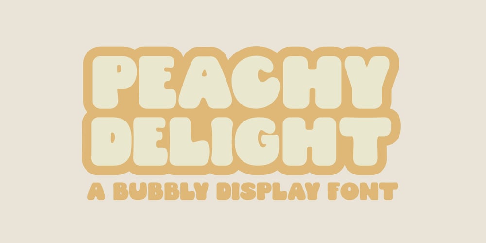 Peachy Delight Family font