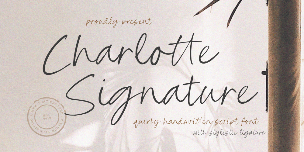 Charlotte Signature font