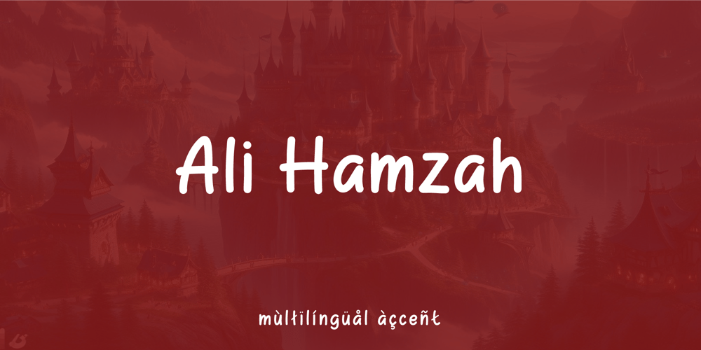 Ali Hamzah font