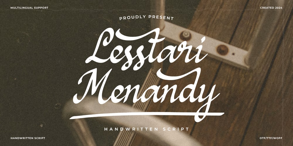 Lesstari Menandy font