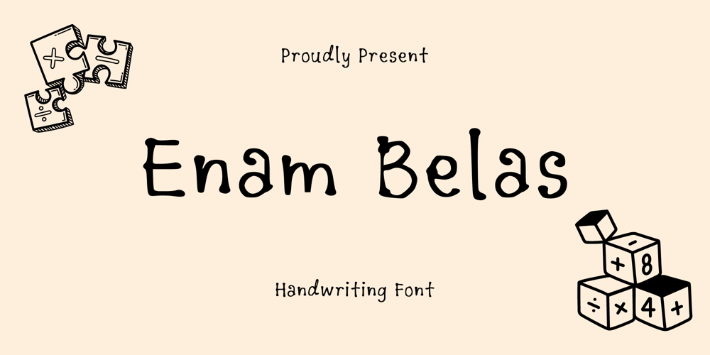 Enam Belas font