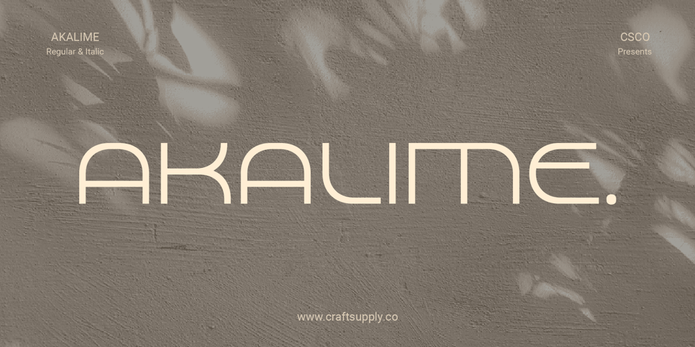 Akalime font