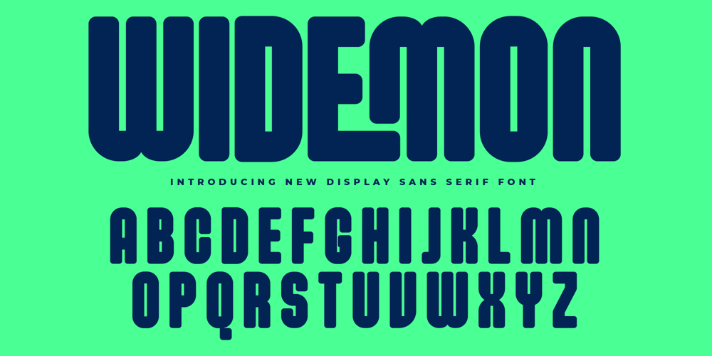 Widemon font