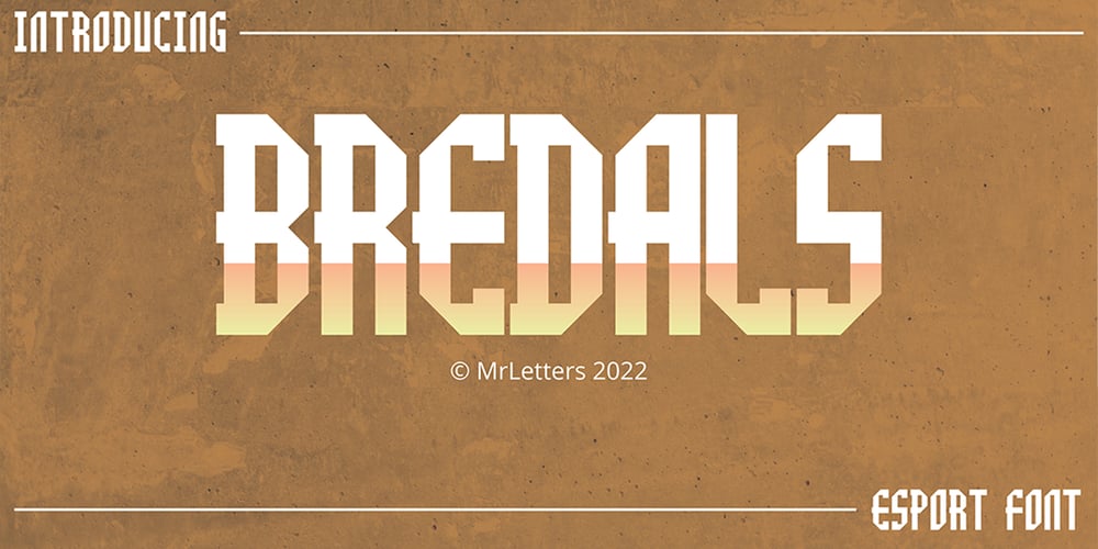 Bredals font