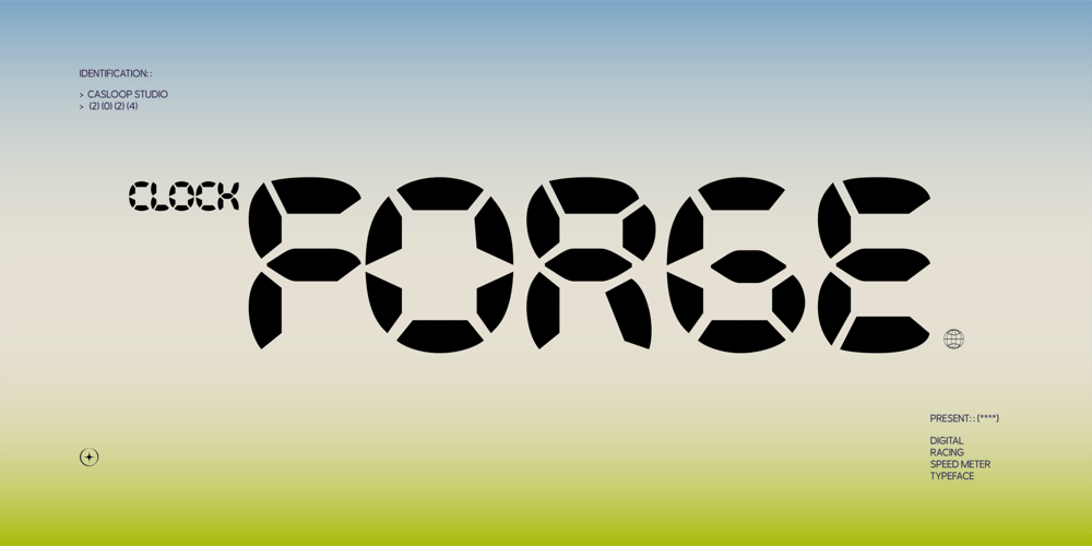 Clock Forge font