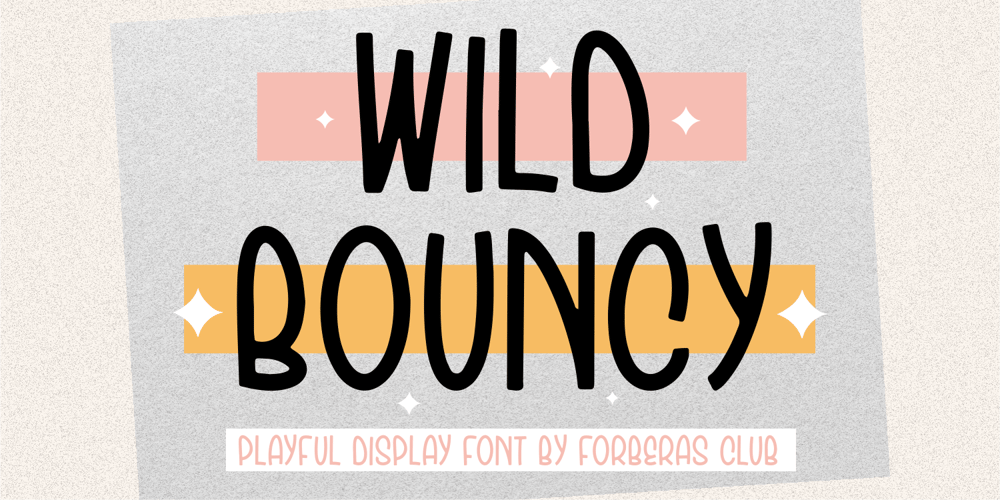 Wild Bouncy font