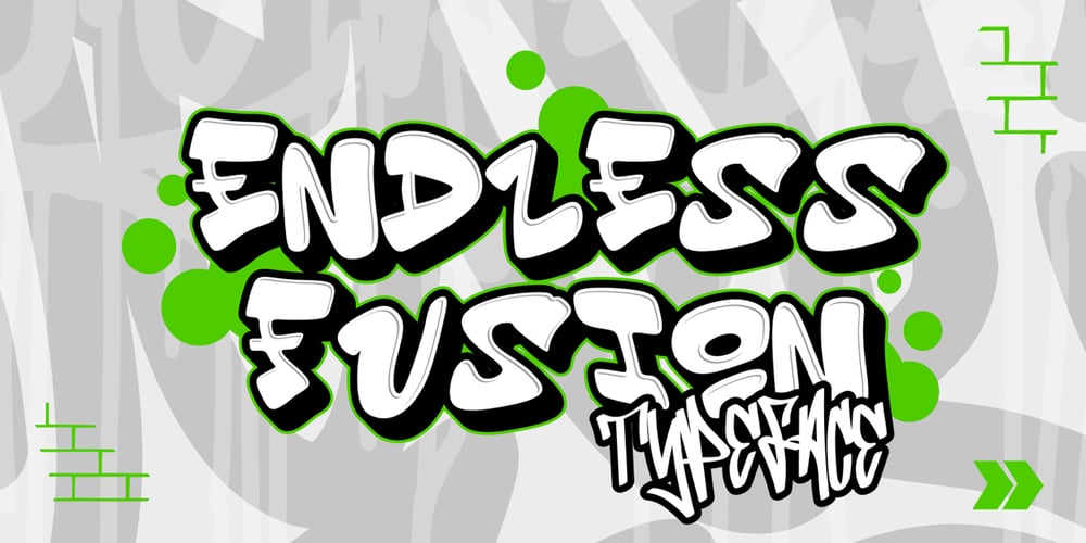 Endless Fusion 3d Graffiti font