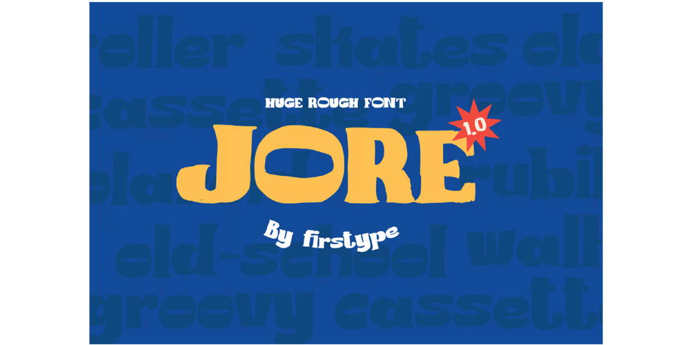 Jore Rough Display Font font