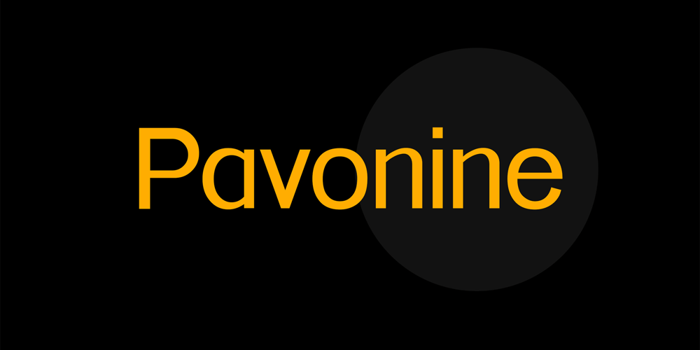 Pavonine font