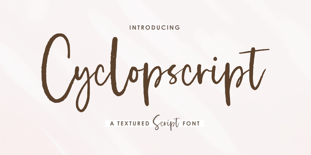 Cyclopscript font