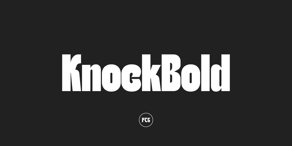 Knockbold font