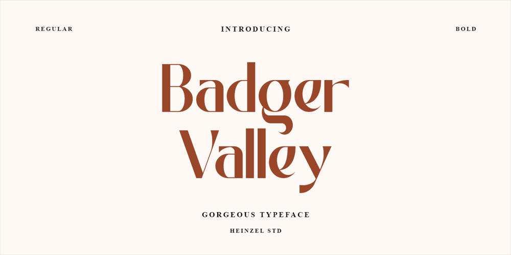 Badger Valley font