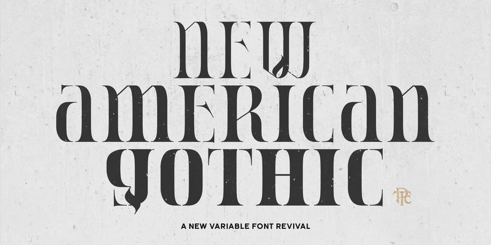 New American Gothic font