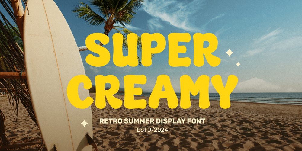 Super Creamy font