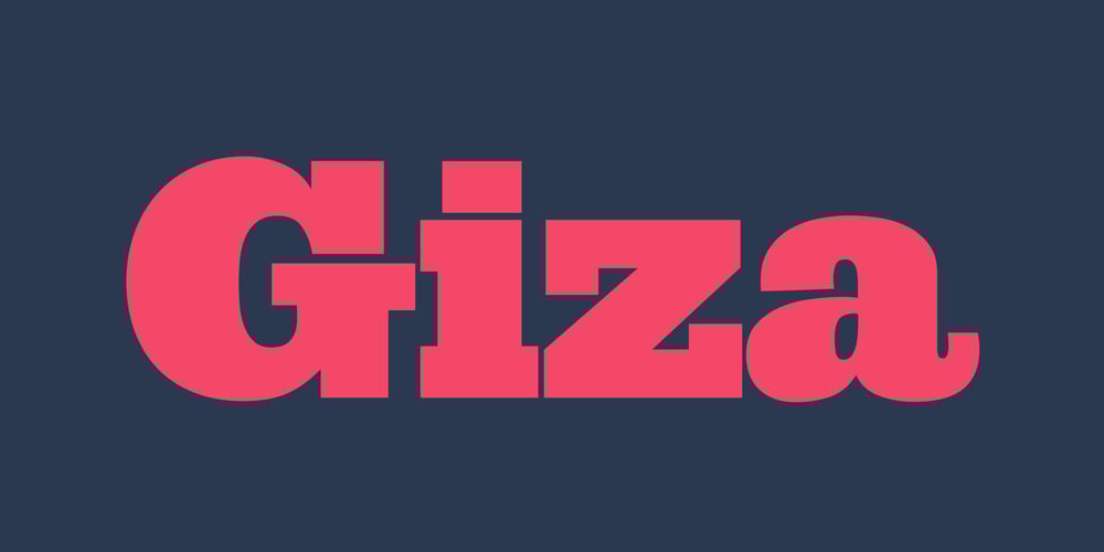 Giza font