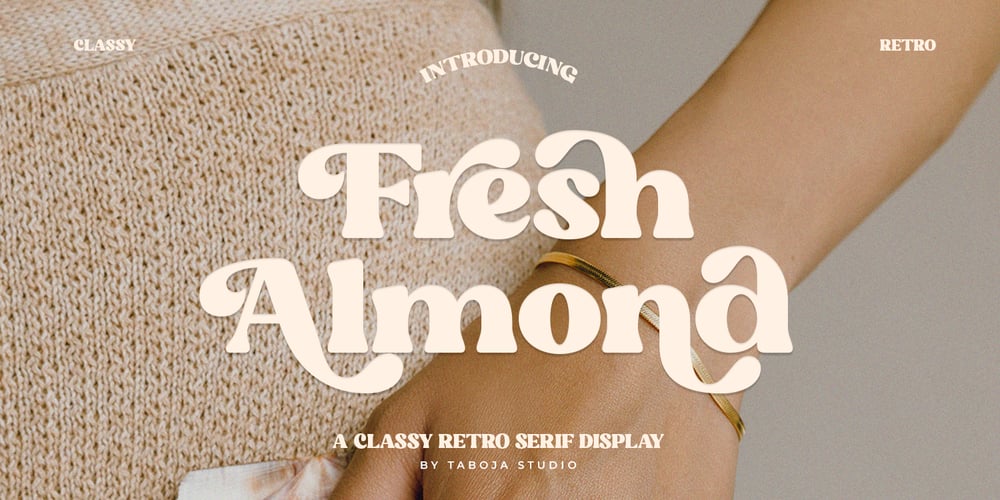 Fresh Almond Classy Retro Serif font