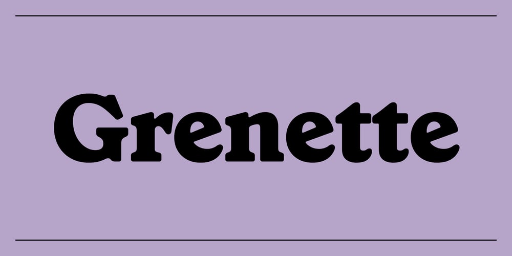 Grenette font
