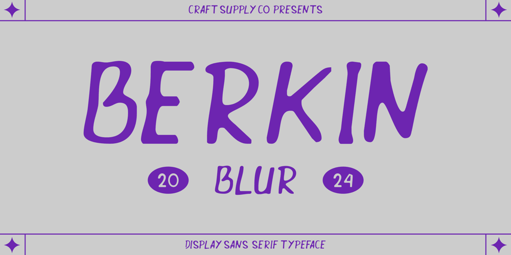 Berkin Blur font
