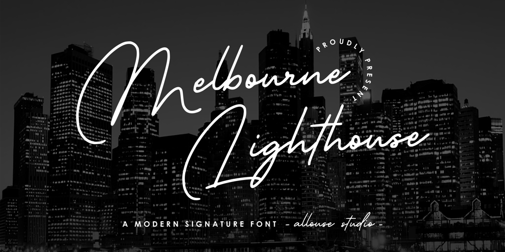 Melbourne Lighthouse font