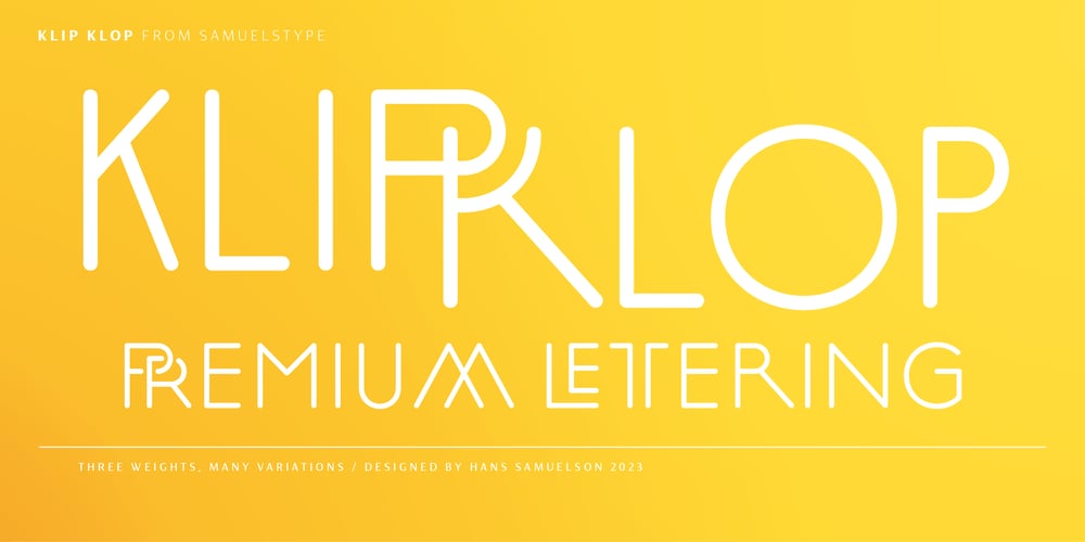 Klip Klop font