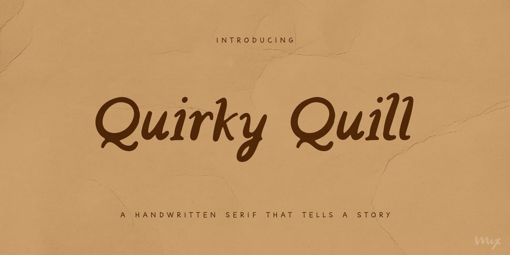 Quirky Quill font