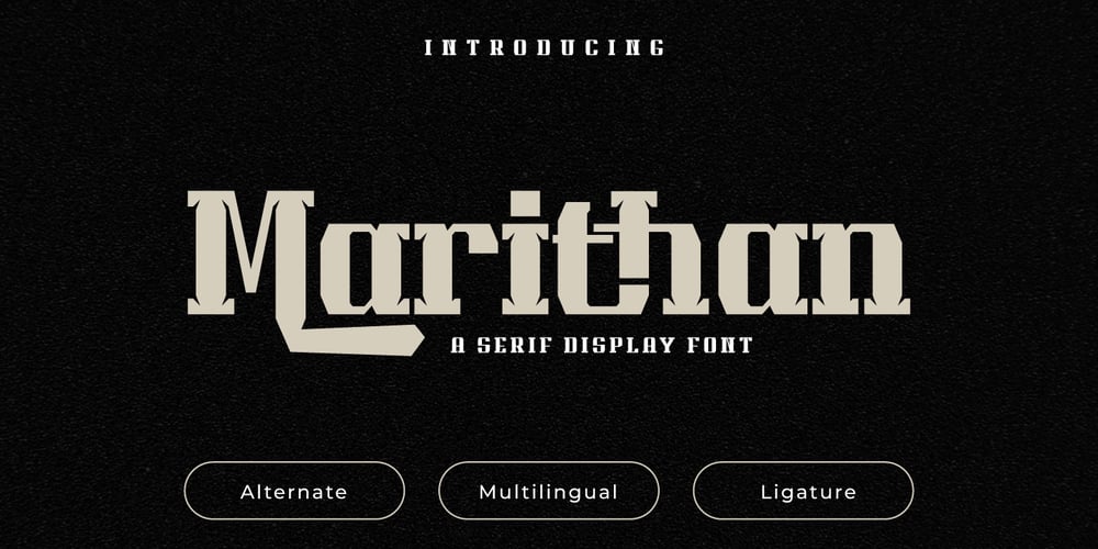 Marithan font