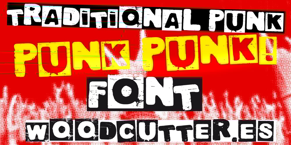 Traditional Punk font