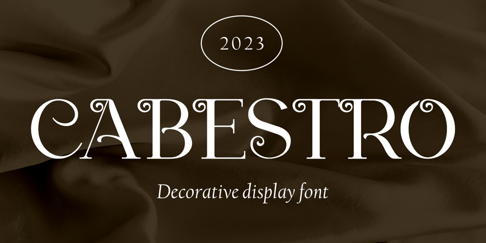 Cabestro font