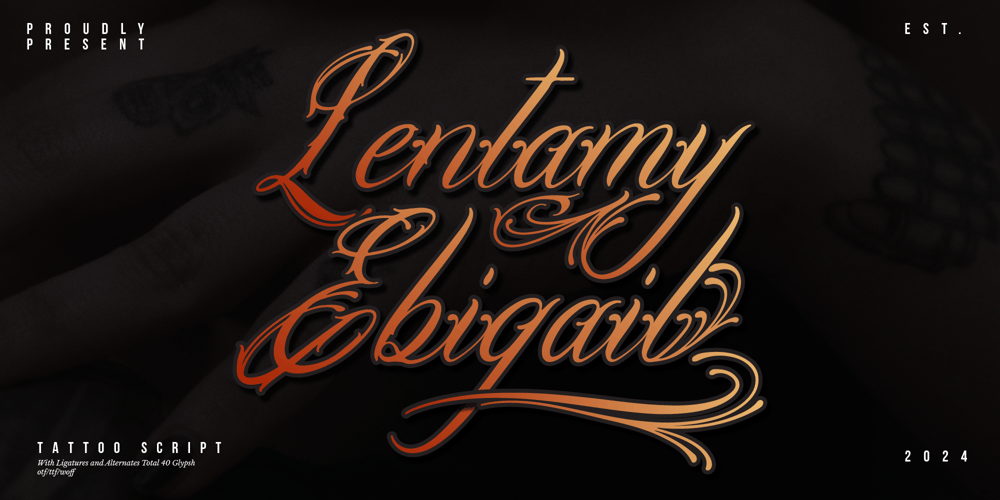 Lentamy Ebigail font