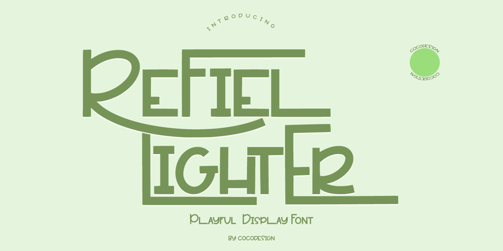 Refiel Lighter font