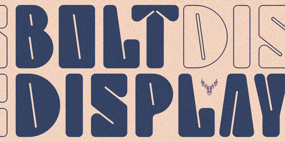 Bolt Display font