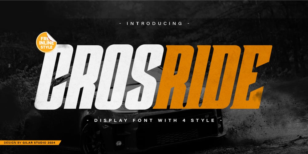 Crosride font