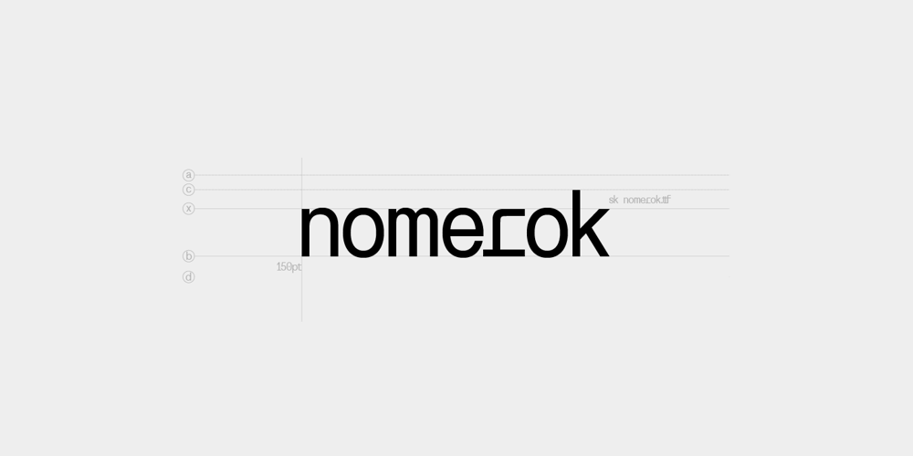 SK Nomerok font