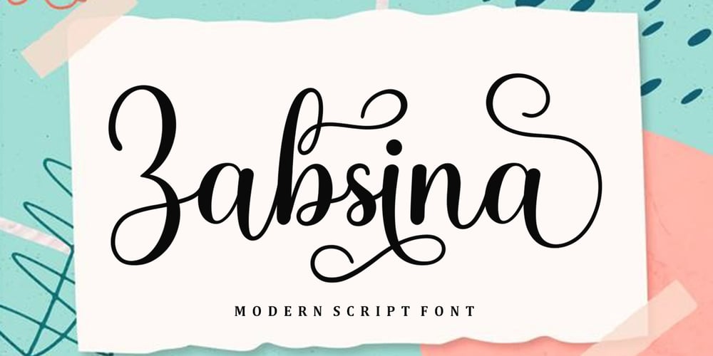Zabsina font