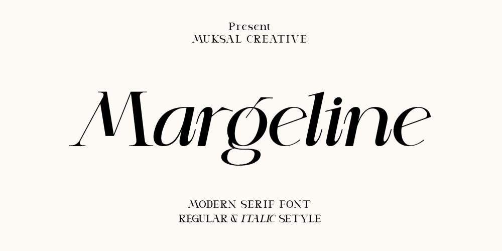 Margeline font