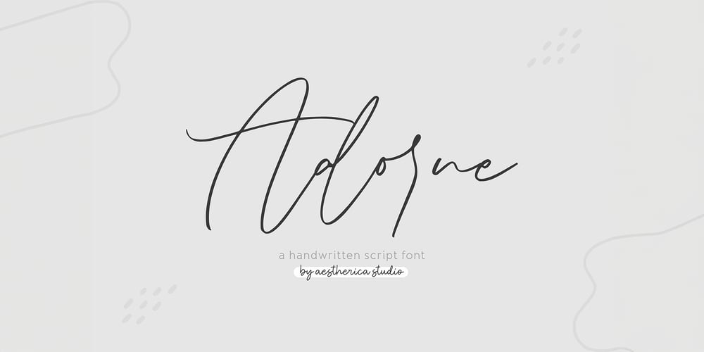 Adorne font