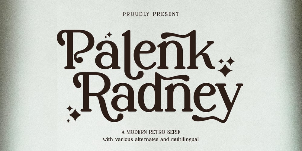 Palenk Radney font