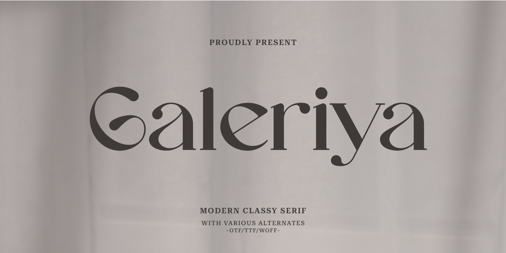 Galeriya font