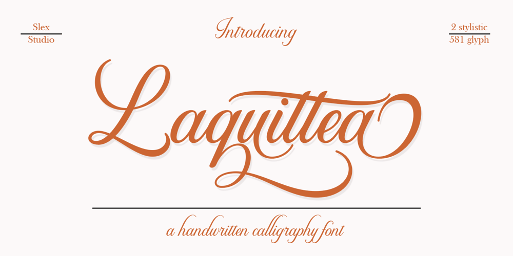 Laquittea font